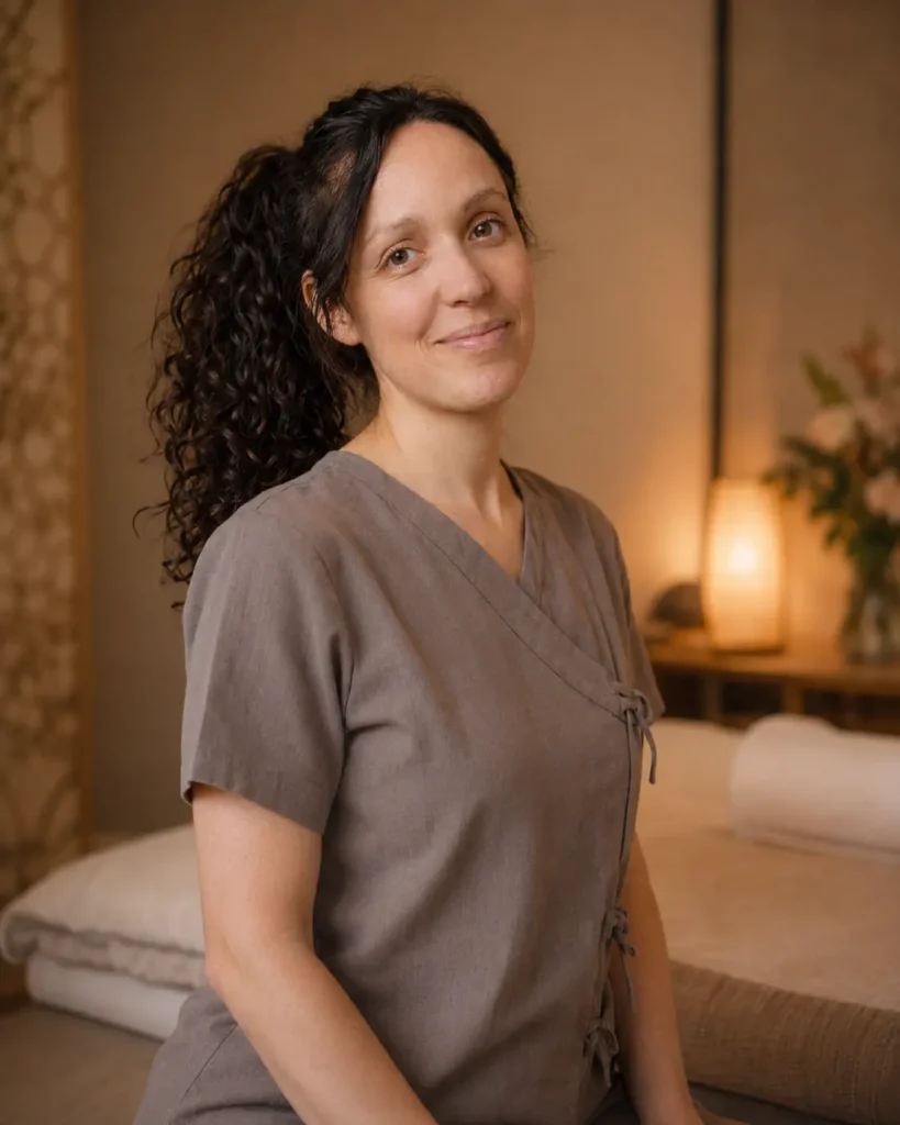 Véronique, praticienne de massage formée à l'Institut de Médecine Chinoise de Toulouse